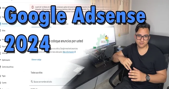 Profesional trabajando con Google Adsense para ganar dinero en línea